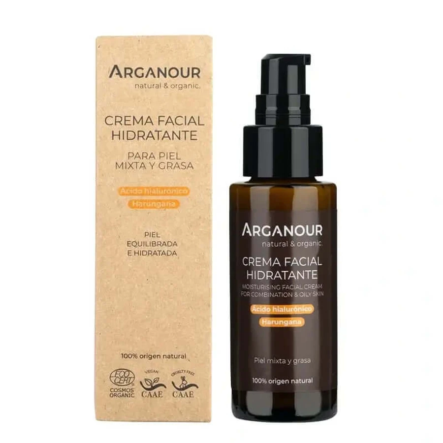 Arganour Crema viso per pelli grasse/miste, 50 Ml