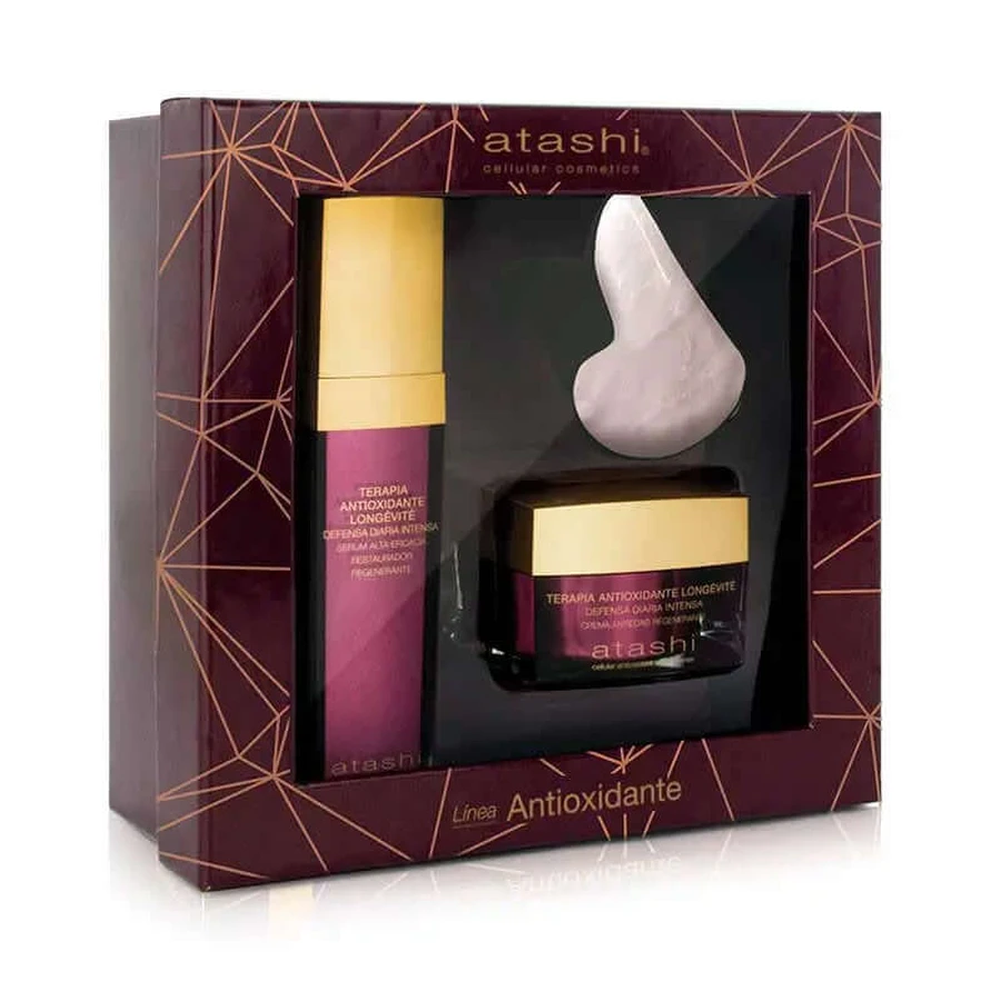 Atashi Antioxidant speciale editie borstserum + regenerator + jade