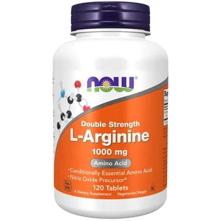 Now L-Arginine , 120 tablets of 1000 mg