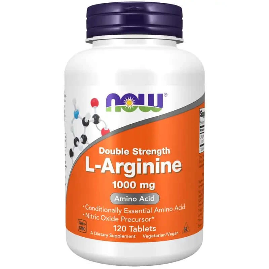 Now L-Arginine , 120 tablets of 1000 mg