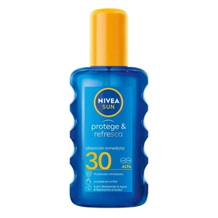 NIVEA Sun SPF30 Schützen & Erfrischen Unsichtbarer Sonnenschutz Spray 200 ml