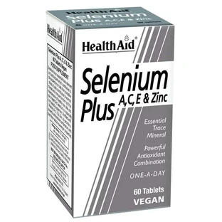 Health Aid Selenium Plus A C E Zink , 60 tabletten