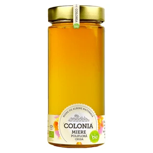 Raw organic polyfloral honey, 800 g, Cologne