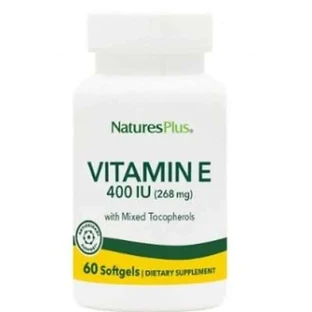 Natures Plus Vitamine E-400Ui (Tocophérols mélangés), 60 perles