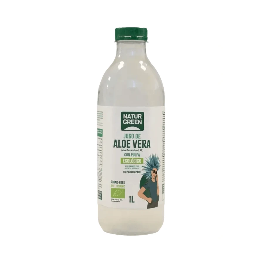 Naturgreen Aloe Vera Saft mit Fruchtfleisch, 1 l