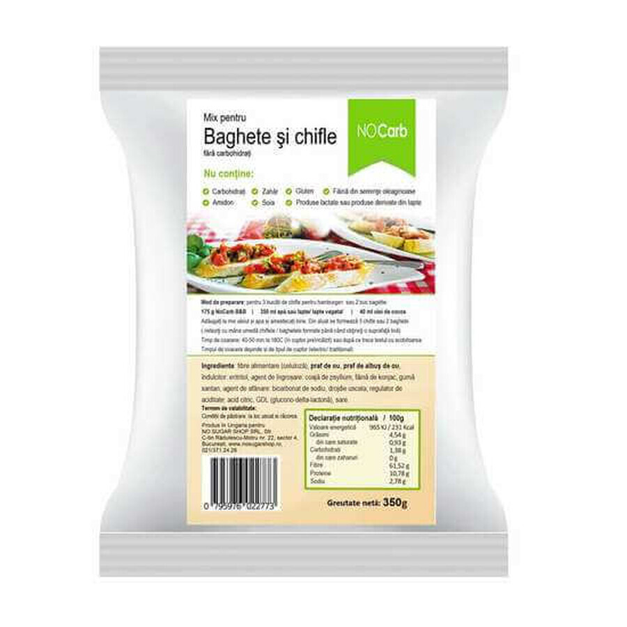 Comprar Mezcla para panecillos y baguettes sin carbohidratos, 350 g, NoCarb Mezcla para panecillos y baguettes sin carbohidratos, 350 g, NoCarb
