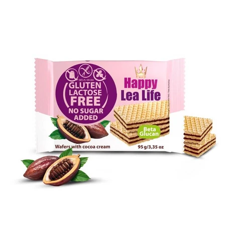 Gaufrettes au cacao, 95 g, Lea Life