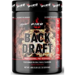 Fire Nutrition Back-Draft Preworkout Red Fruit Punch 400Gr
