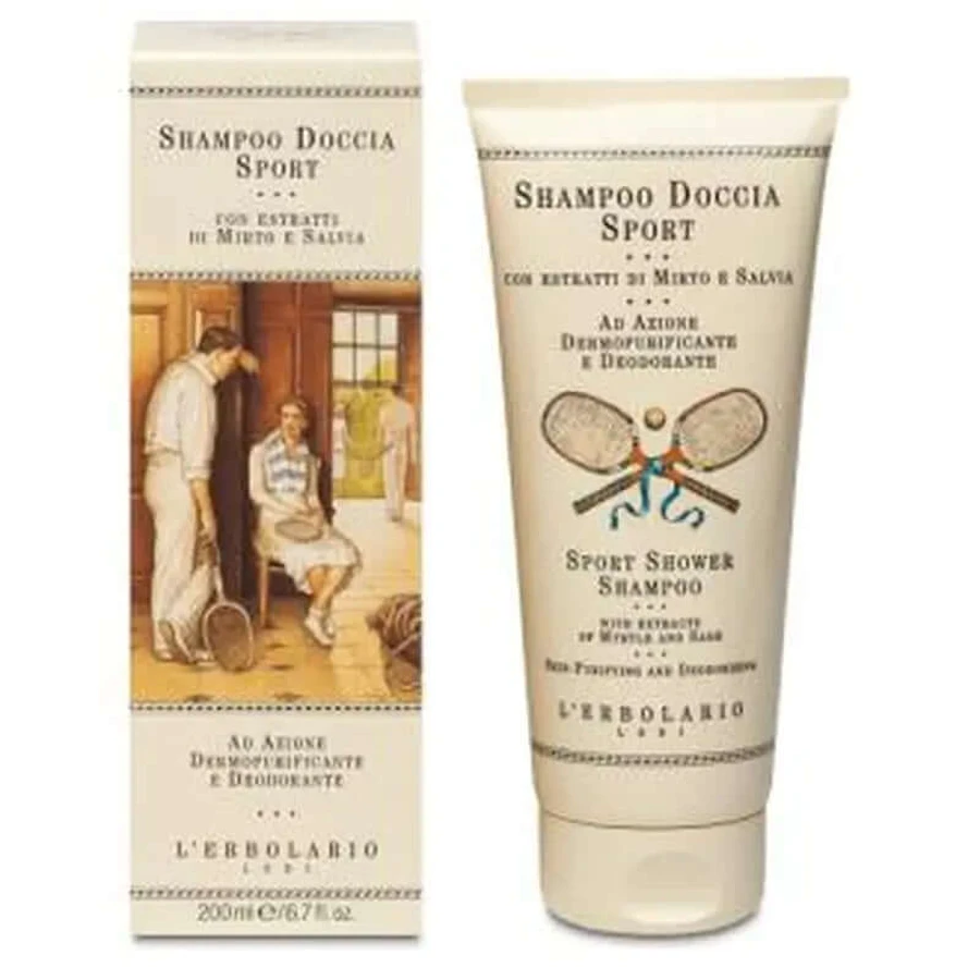 L'Erbolario Sport Shower Shampoo 200Ml