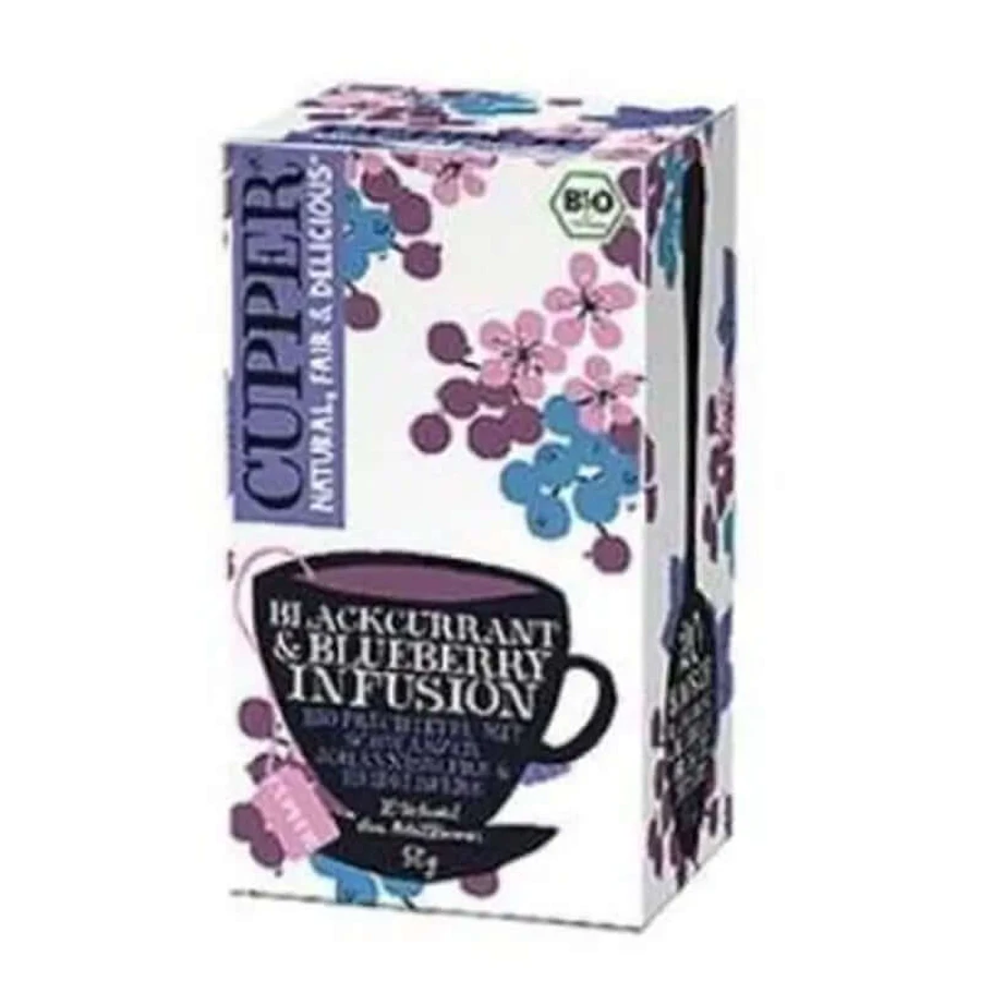 Cupper Blackcurrant & Blueberry Infusion 20Bags. Bio