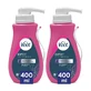Veet Pack Enthaarungscreme für normale und trockene Haut mit Spender, 2 X 400 ml