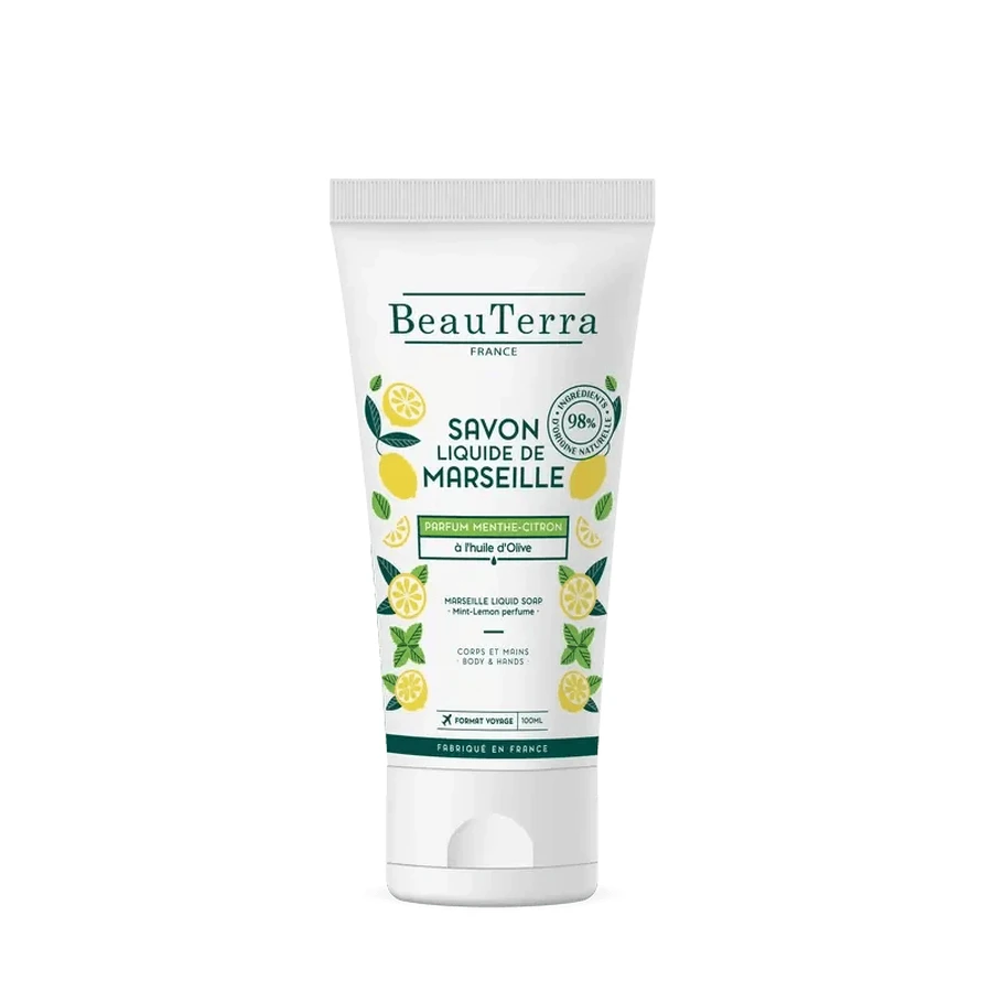 Beauterra Lichaamshygiëne Marseille Zeep Mint-Lemon 100 ml