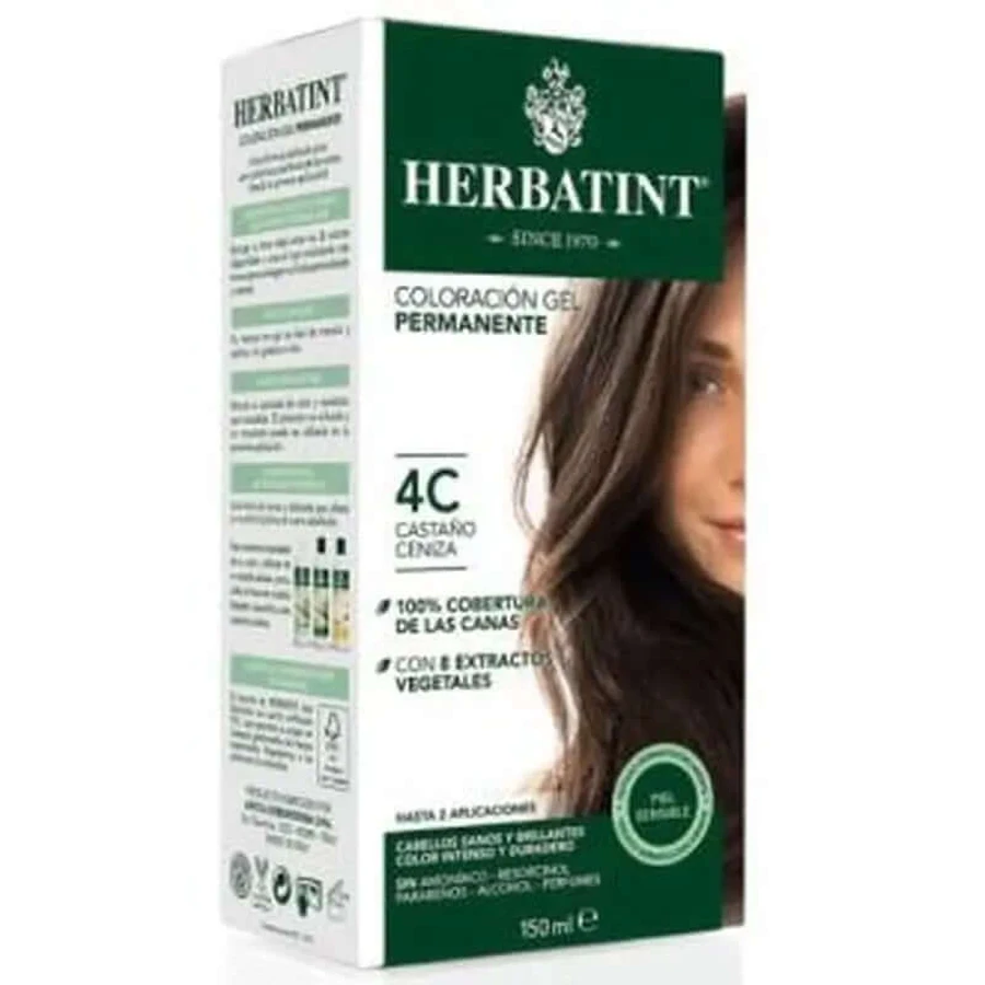 Herbatint Ash Brown 4C Coloring Ge,l 150 ml
