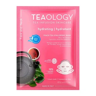 Teaology Masque Hyaluronique au Thé Pêche, 21 ml