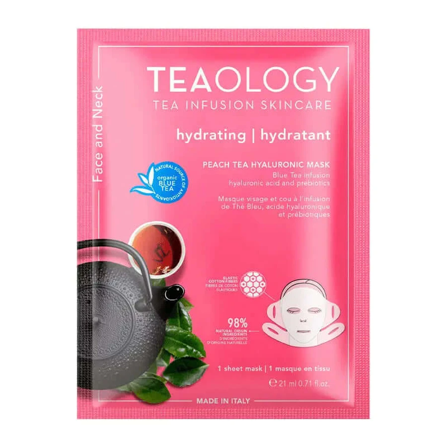 Teaology Masque Hyaluronique au Thé Pêche, 21 ml