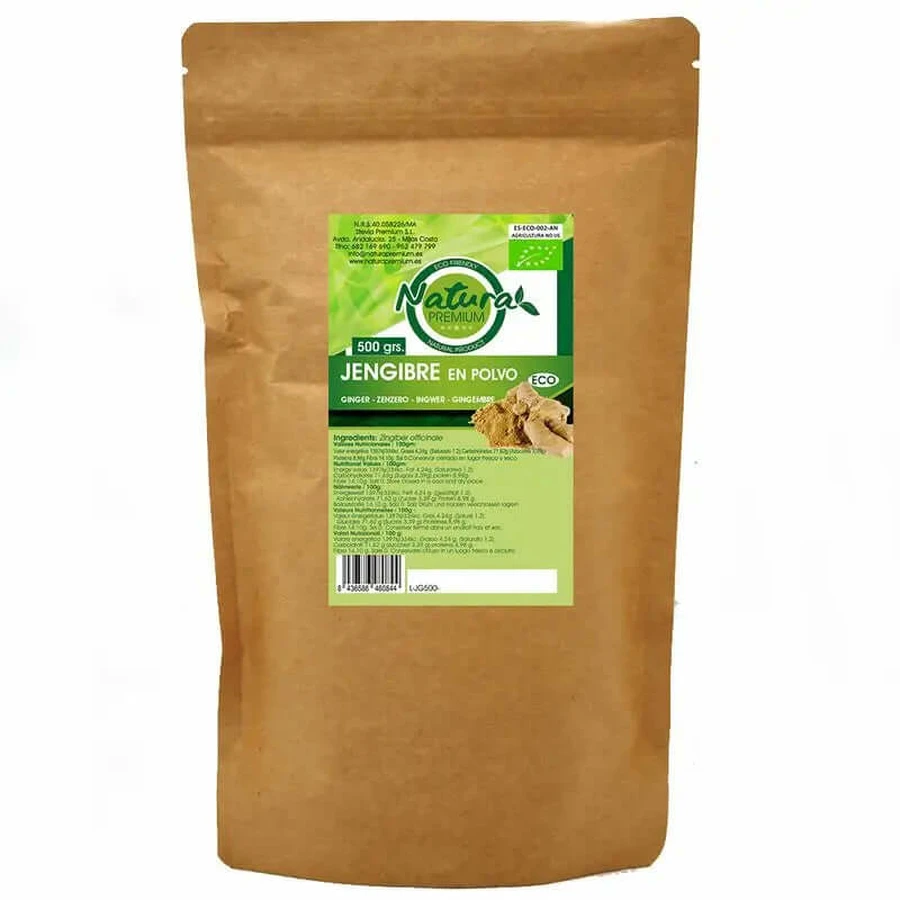 Natura Premium Ginger Powder Bio , 500 gr