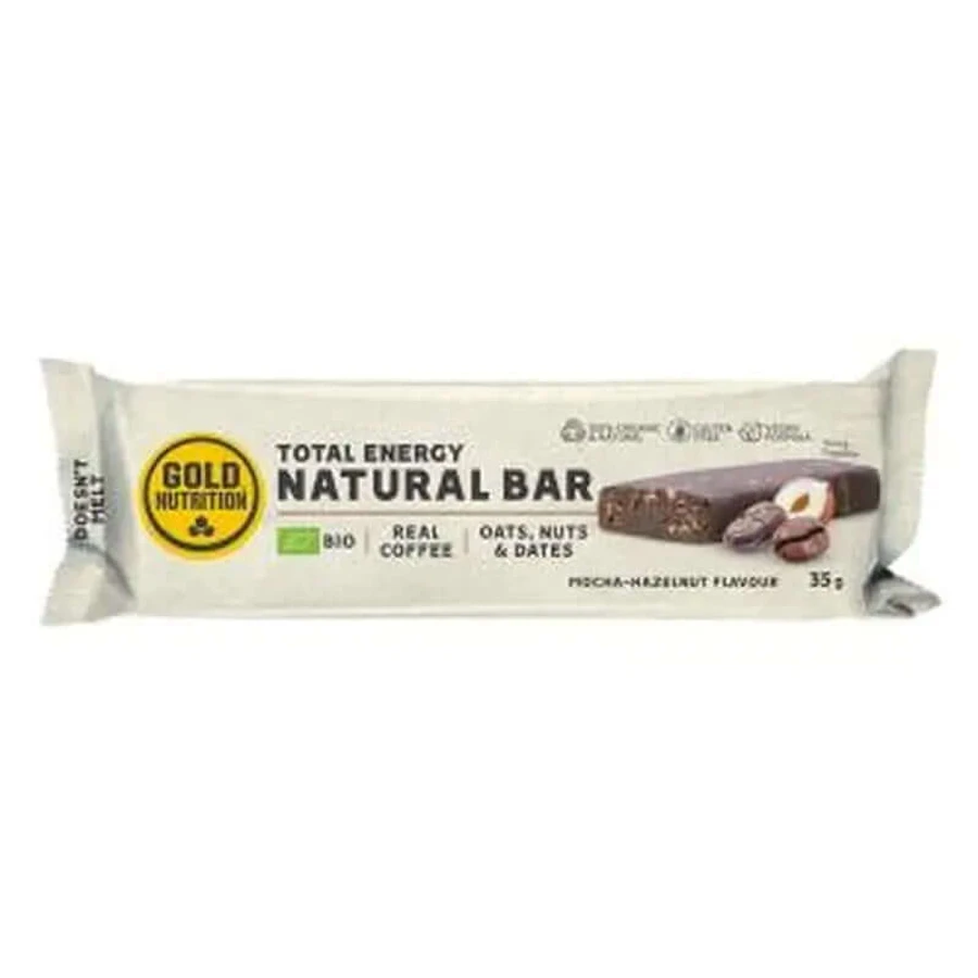 Gold Nutrition Natural Bar Mokka-Haselnuss Riegel 15 Stück Bio
