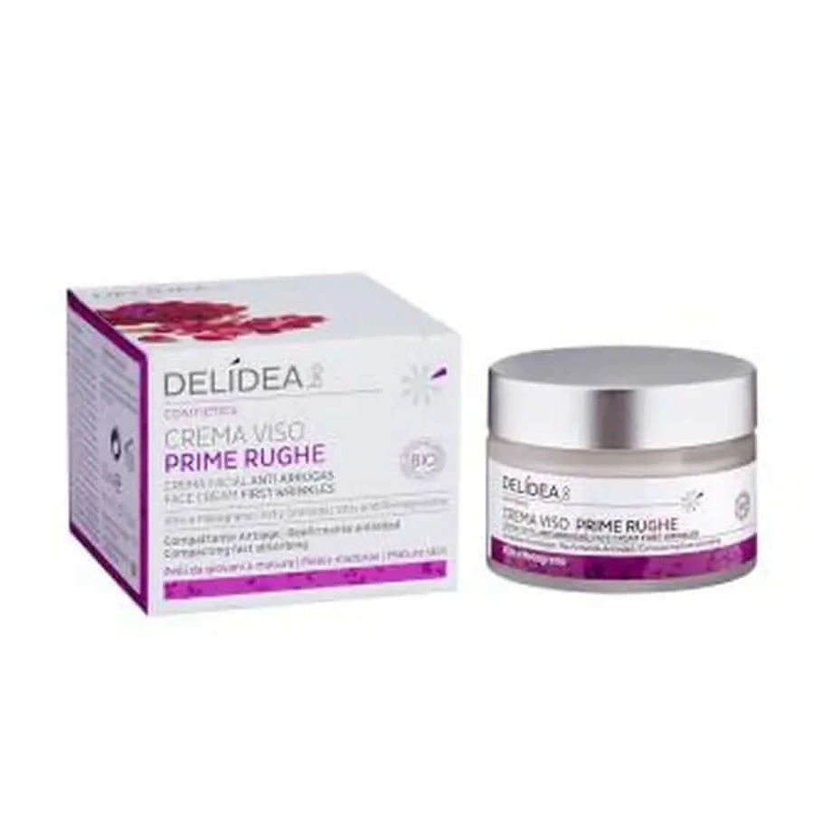 Crema giorno antirughe Delidea 50Ml. Bio