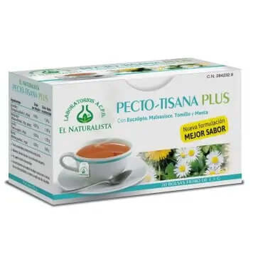El Naturalista Pectotisana, amestec de plante, 20 pliculețe Infuzie