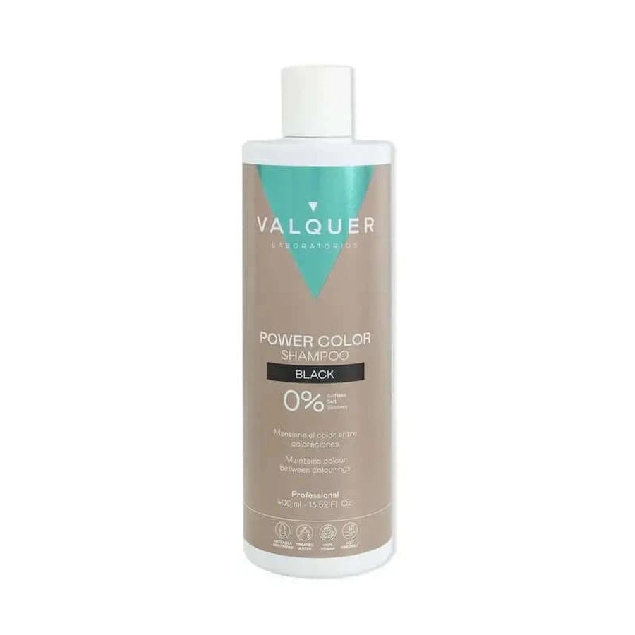 Valquer Champú Color Negro - Power Color , 400 ml