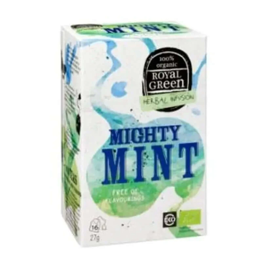 Royal Green Mighty Mint Pepermunt 16 Infusies. Biologisch**.