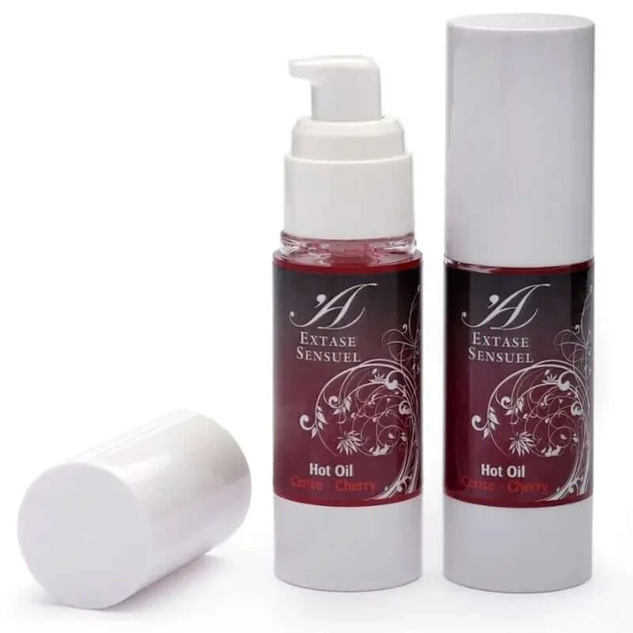 Extase Huile chauffante sensuelle et stimulante à la cerise 30Ml