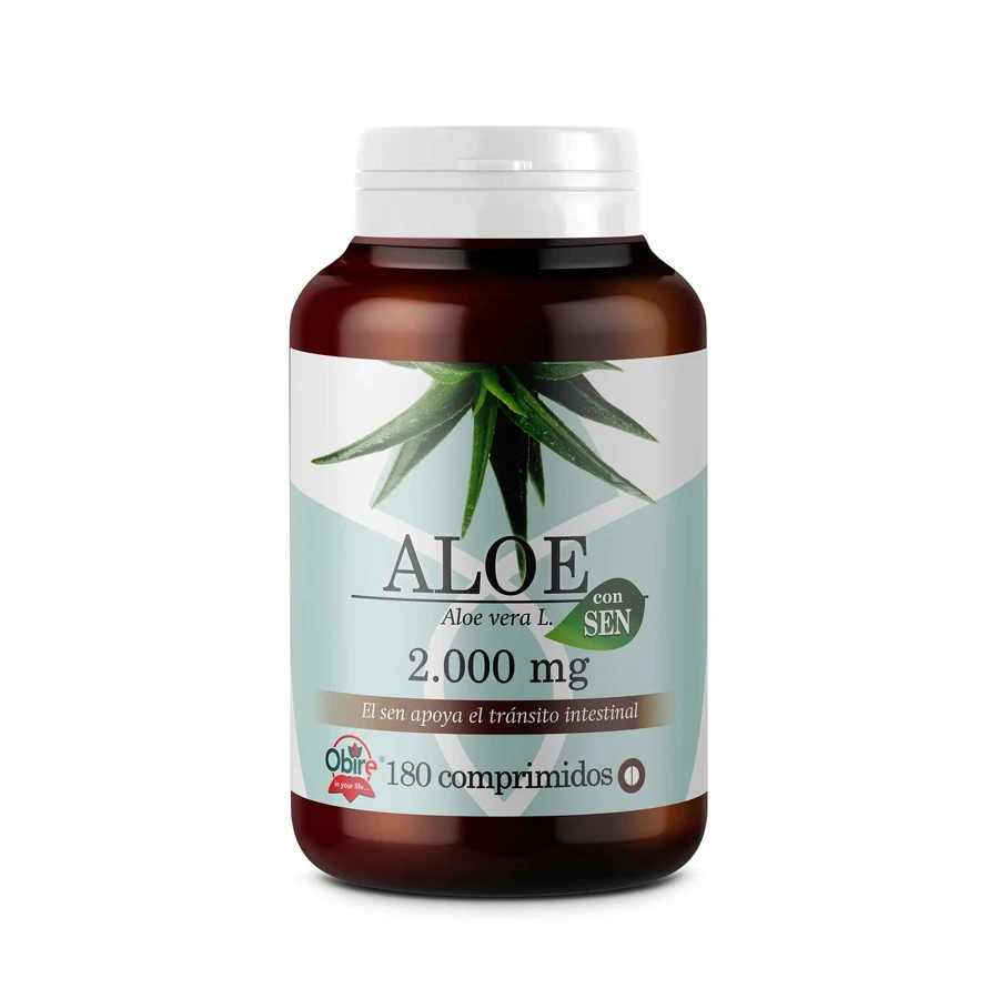 Obire Gran Formato Aloe Vera 2000 Mg, 180 comprimidos