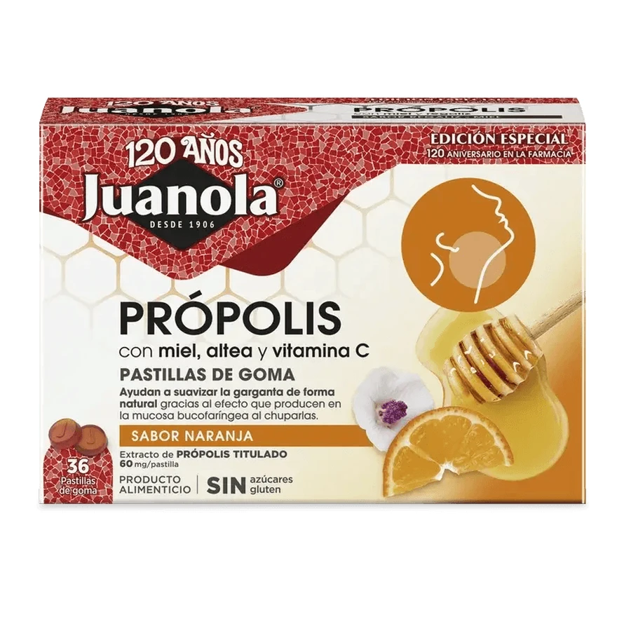 Juanola Propolis Orange 72Gr, 36 unités