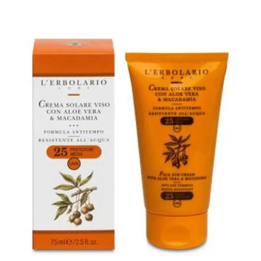 L'Erbolario Zonnecrème Aloë & Macadamia 75Ml