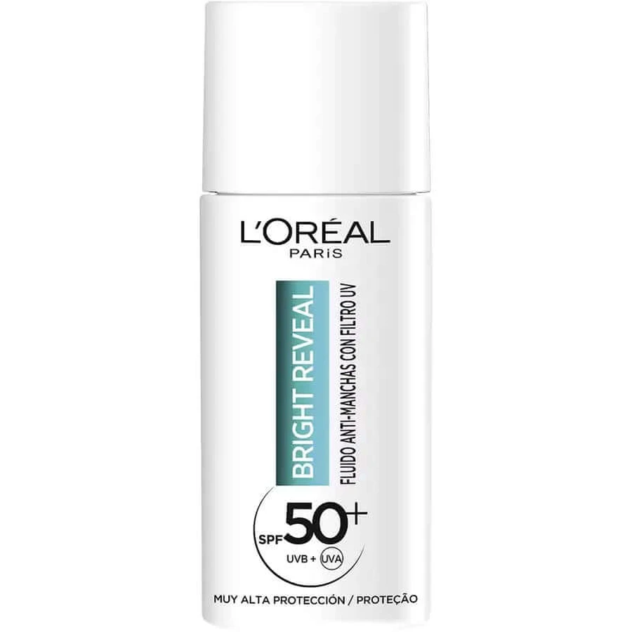 L'Oréal Paris Bright Reveal Fluido Hidratante Anti-Manchas Con Filtro Uv Spf50+ Y Niacinamida