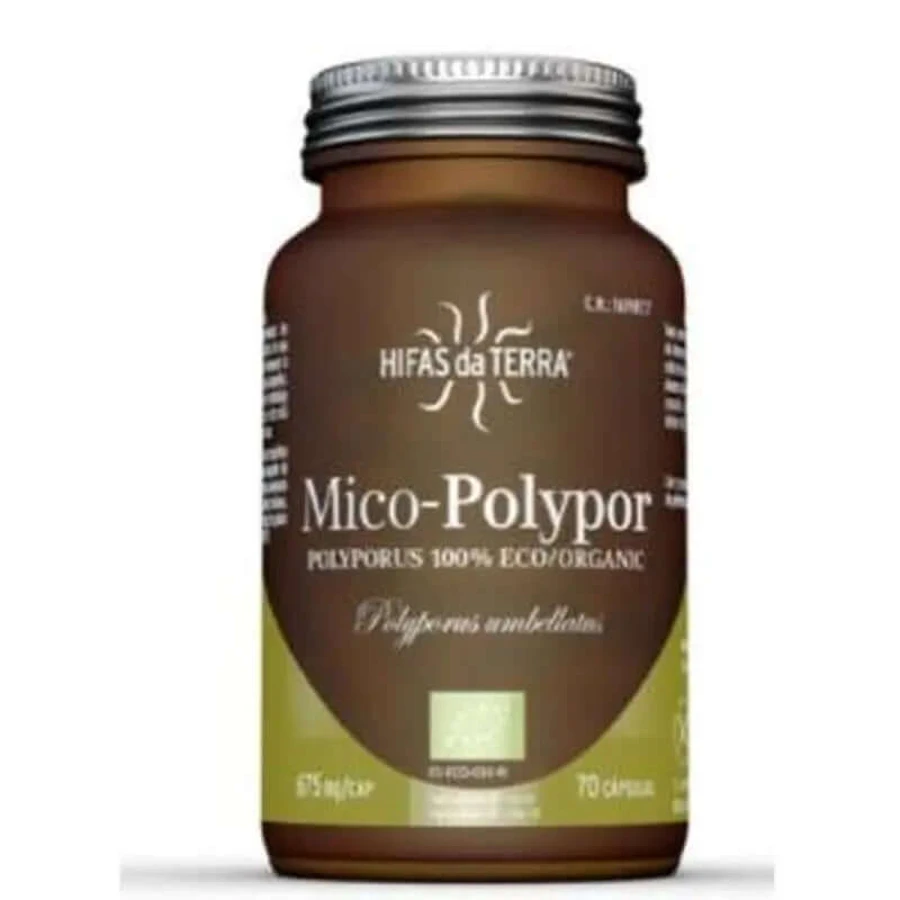 Hifas Da Terra Mico Polypor (Polyporus) Hdt 70 Cápsulas