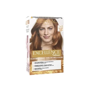 L'Oréal Paris Excellence Intense Permanent Haarkleuring - Tint 7.43 Goudkleurig Koper Blond