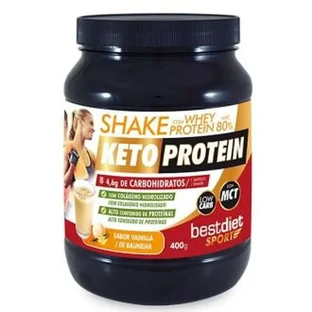 Keto Protein Shake Whey Protein 80% Vanilla Flavor 400Gr