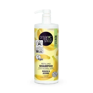 Organic Shop Banana and Jasmine Normal Hair Replenishing Shampoo, 1000 Ml