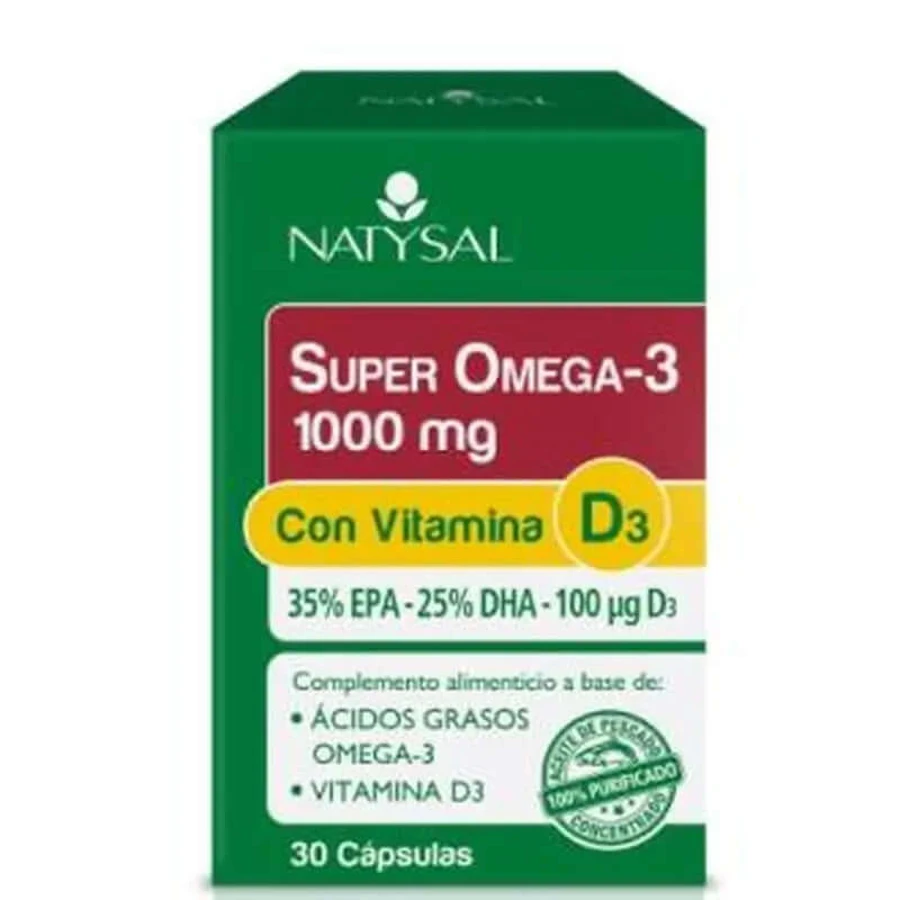 Natysal Super Omega 3 1000Mg With Vitamin D3 30Cap