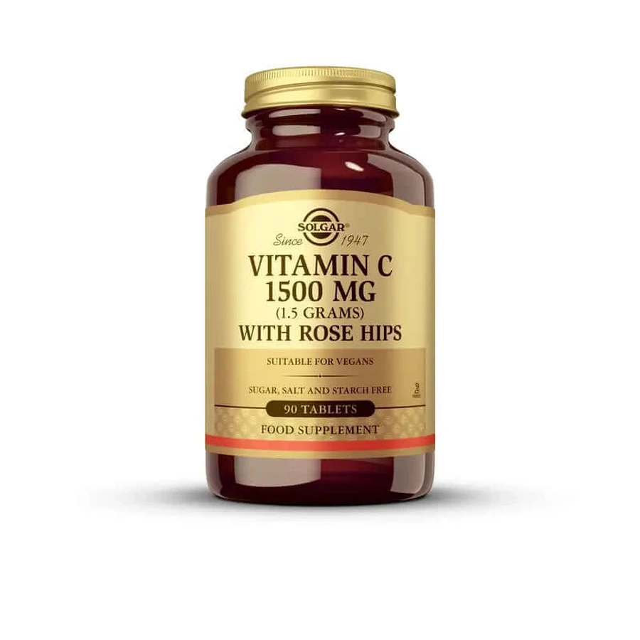 Solgar Hagebutten 1500 mg, 90 Tabletten