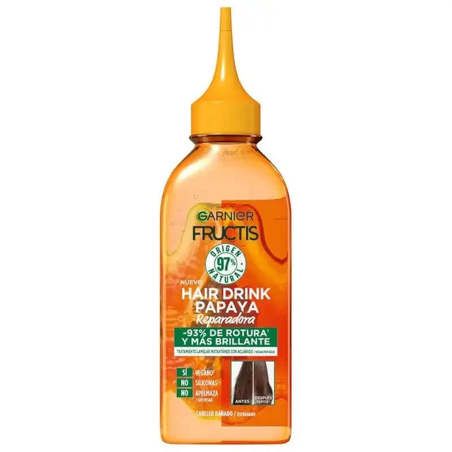 Garnier Fructis Hair Drink Papaya Repairing Laminating Treatment, 200Ml