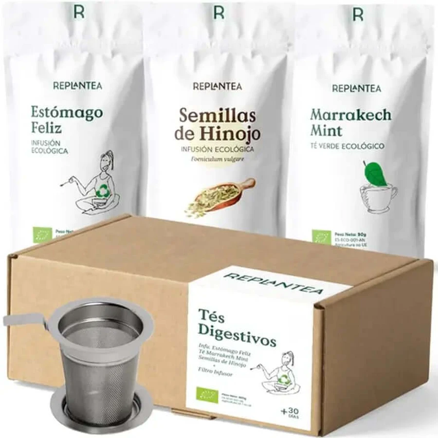 Replantea Verdauungstee Packung mit Filter, 3 Stück