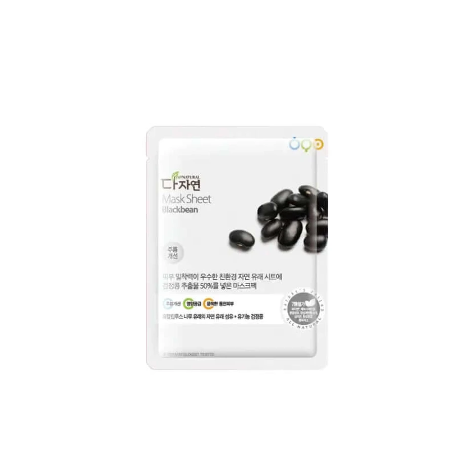 All Natural Blackbeans Sheet Mask, 25 ml