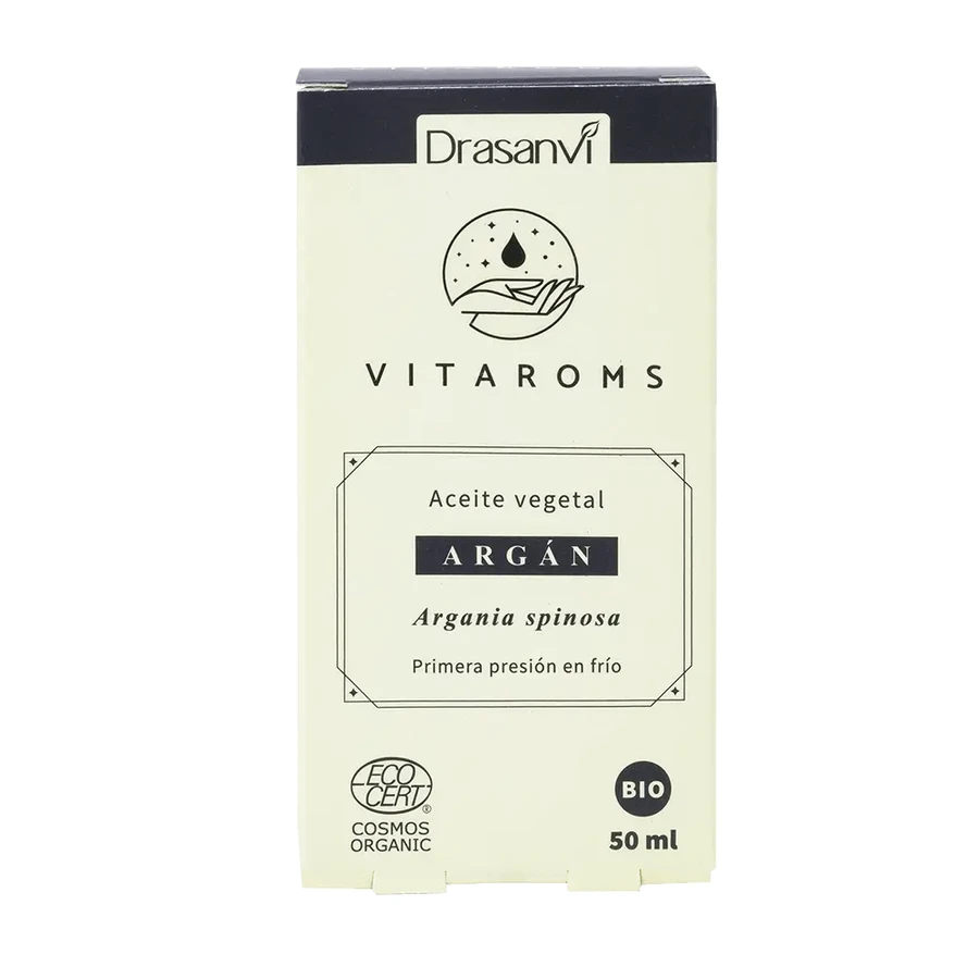 Drasanvi Vitaroms Argan Bio Huile Végétale (Première pression à froid) Ecocert , 50 ml