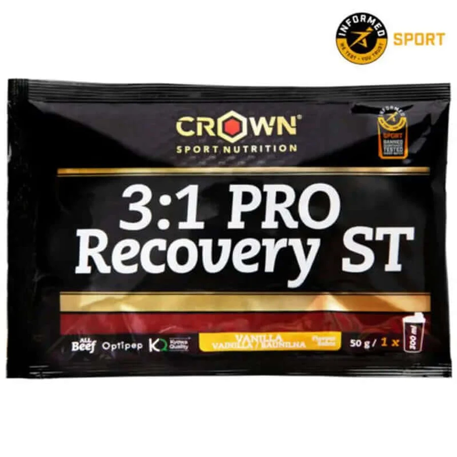 Crown Sport Nutrition 3:1 Pro Recovery Vanilla Single Dose , 50 grammes