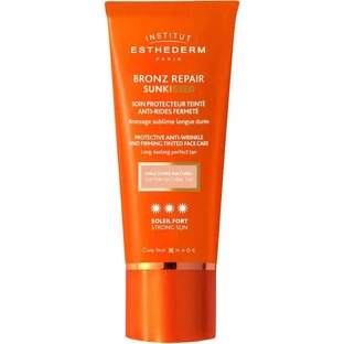Esthederm Bronz Repair Sunkissed Cremă facială antirid, culoare puternică la soare, 50 ml