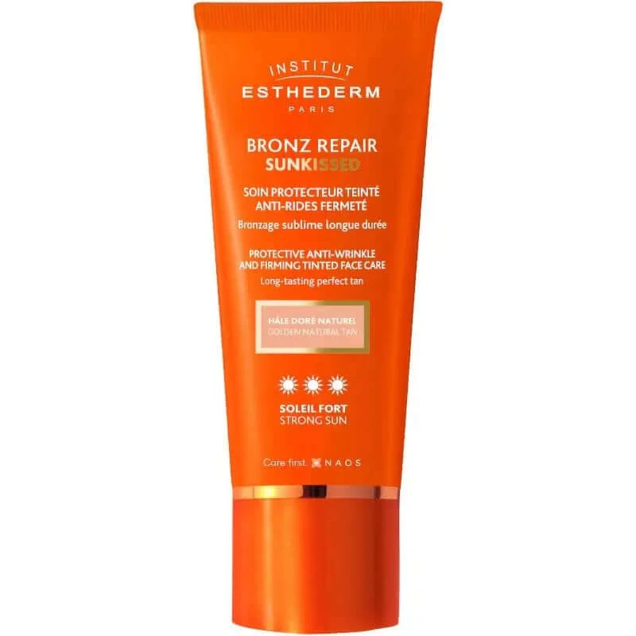 Esthederm Bronz Repair Sunkissed Facial Cream Anti-Wrinkle Strong Sun Color, 50 ml