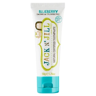Natural Blueberry Flavored Toothpaste for Babies, +6 months, 50 g, Jack N Jill