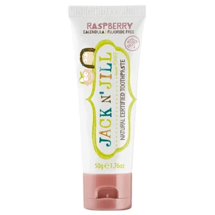 Dentífrico infantil natural sabor frambuesa, +6 meses, 50 g, Jack N Jill