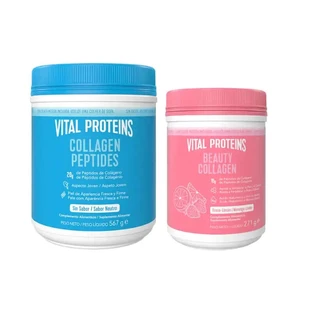Vital Proteins Pack neutrales Kollagen und Schönheitskollagen Erdbeer-Zitrone