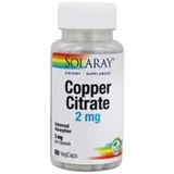 Solaray Copper Citrate 2Mg. 60 Capsulesveg