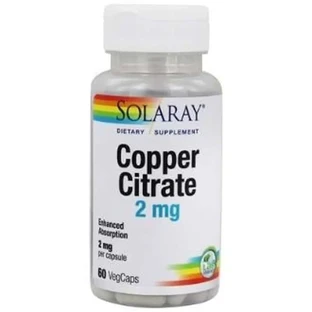 Solaray Koper Citraat 2Mg. 60 Capsulesveg