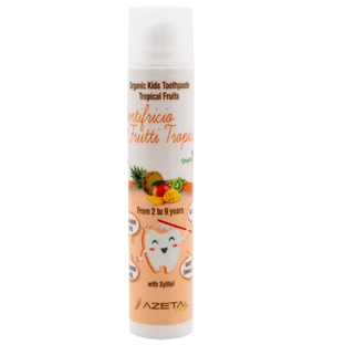 Dentifrice bio aux fruits tropicaux, + 2 ans, 50 ml, Azeta Bio