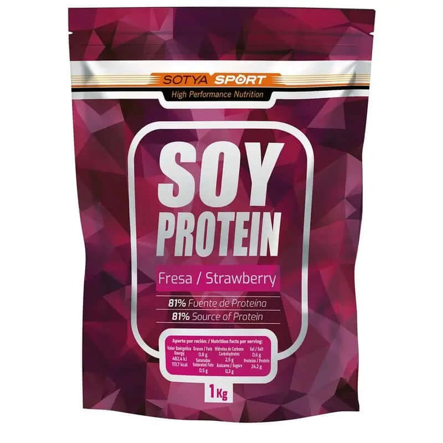 Sotya Soja Proteïne 100 % Aardbei, 1000 Gr